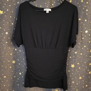 Dressbarn | Black Short Sleeve Top Small